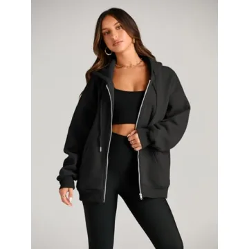 EFAN Women's Oversized Zip Up Hoodie | Fall Fashion 2024