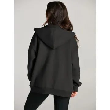 EFAN Women's Oversized Zip Up Hoodie | Fall Fashion 2024