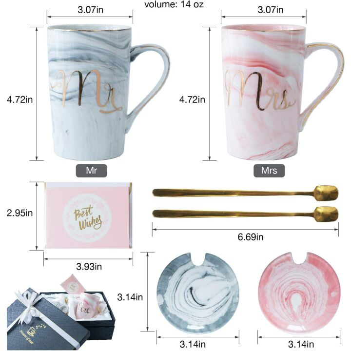 Mr & Mrs Coffee Mugs for Couples - Shop Now!