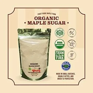 Organic Maple Sugar Granulated for Healthy Baking