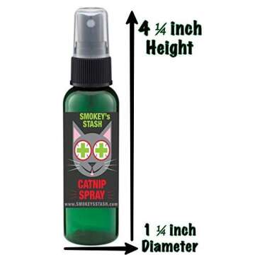 Smokey's Stash Catnip Spray for Cats from 2 Ounce Fresh Premium Maximum Potency nip Treat