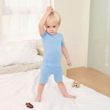 pureborn Toddler Pajamas Set Pjs - Comfy Blue Snug Fit 2T for Kids