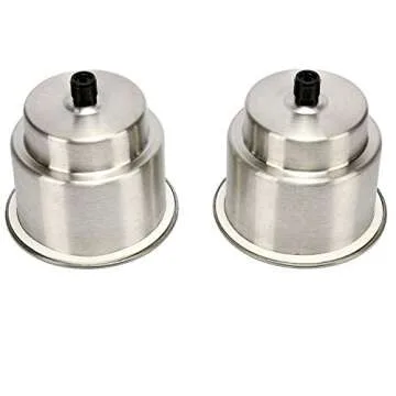 Amarine Made 2pcs Stainless Steel Cup Drink Holder with Drain, Cup Holder for Boat, Car and Marine, Boat Cup Holders for Drinks, Stainless Steel Cup Holder, Marine Cup Holder Insert