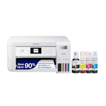 Epson EcoTank ET-2850 Wireless Color All-in-One Cartridge-Free Supertank Printer with Scan & 522 Eco...