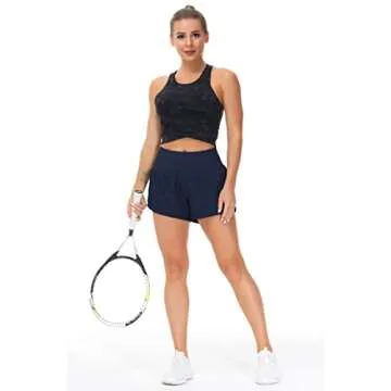 High Waisted Running Shorts Quick Dry Workout Apparel