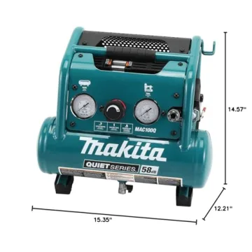 Makita MAC100Q Compact Quiet Air Compressor for Home Use