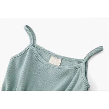 JNKLWPJS Baby Girls Tutu Dress Sleeveless Infant Toddler Princess Party Tulle Sundress Green 92CM