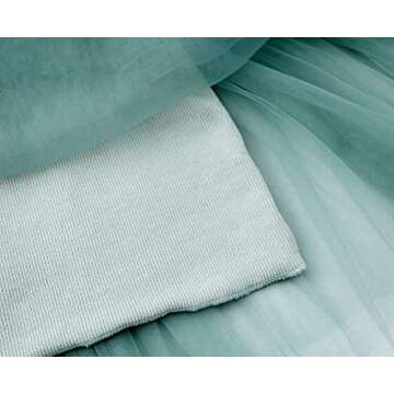 JNKLWPJS Baby Girls Tutu Dress Sleeveless Infant Toddler Princess Party Tulle Sundress Green 92CM