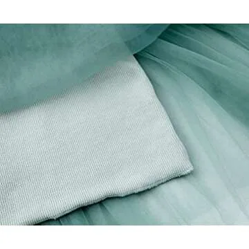 JNKLWPJS Baby Girls Tutu Dress Sleeveless Infant Toddler Princess Party Tulle Sundress Green 92CM