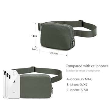 Durable Adjustable Waist Pack for Hiking and Travel