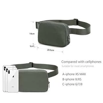 Durable Adjustable Waist Pack for Hiking and Travel