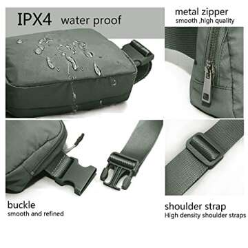 Durable Adjustable Waist Pack for Hiking and Travel