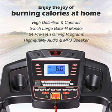 ADVENOR Treadmill 3.0 HP - Foldable Electric Running Machine