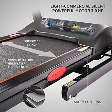 ADVENOR Treadmill 3.0 HP - Foldable Electric Running Machine