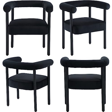 BESTANO Mid-Century Modern Dining Chairs Set of 2