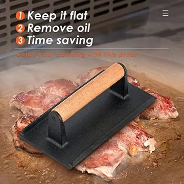 Chef-Grade Melting Dome & Cast Iron Grill Press Set