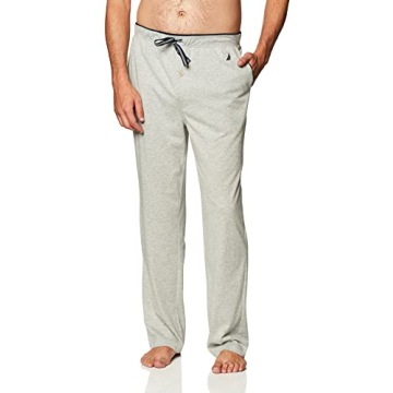 Nautica Men's Soft Knit Sleep Lounge Pant - Grey Heather Small