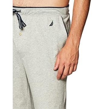 Nautica Men's Soft Knit Lounge Pant in Grey Heather