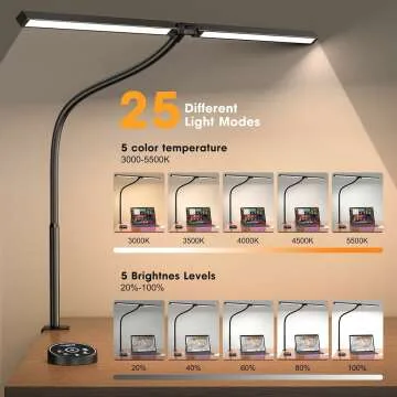 LED Desk Lamp - Perfect for Study & Home Office