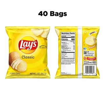 Lay's Classic Potato Chips 40 Count Pack - 1 Oz Each