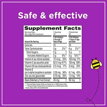 Zarbee's Elderberry Immune Support Gummies 70 Count