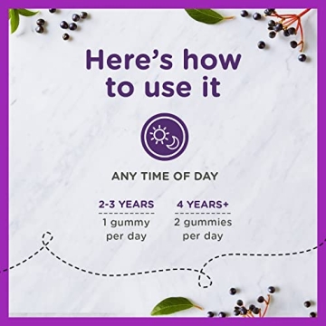 Zarbee's Elderberry Immune Support Gummies 70 Count