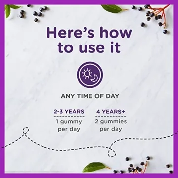 Zarbee's Elderberry Immune Support Gummies 70 Count