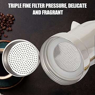 Bewinner Stovetop Espresso Maker - Durable and Portable Coffee Machine