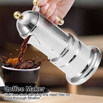 Bewinner Stovetop Espresso Maker - Durable and Portable Coffee Machine
