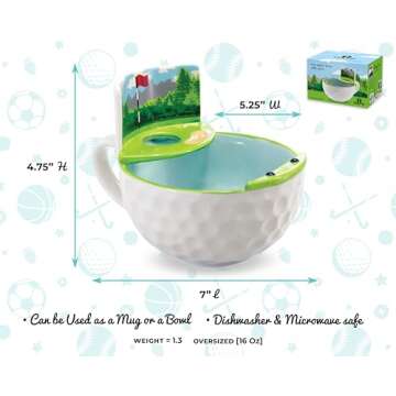 MAX'IS Creations The Golf Mug with a Green, Unique Funny Golf Gifts for Men Women Gift for Golfers D...