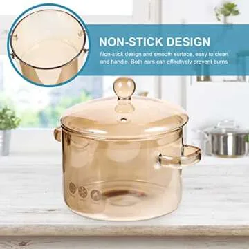 Vaguelly Glass Cooking Pot – Functional & Elegant Kitchen Essential