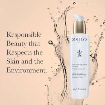 SOTHYS Vitality Cleansing Milk | Refreshing Daily Face Cleanser | Hydrating Grapefruit Extract for Normal or Combination Skin