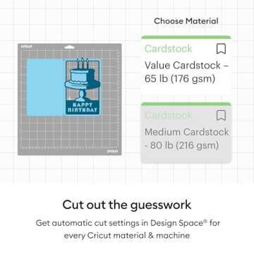 Cricut® Value Cardstock, Pastels Sampler - 8.5 in x 11 in (80 ct)