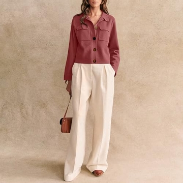 Senllen Women's Cropped Cardigan - Stylish & Comfortable