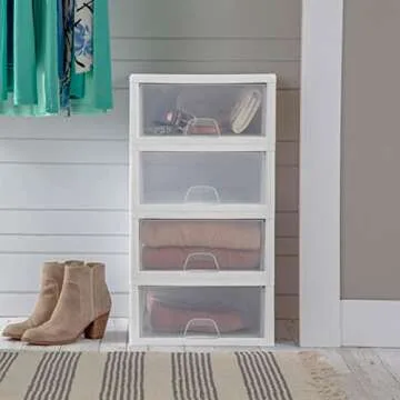 Sterilite 6-Pack Stackable Plastic Storage Drawers