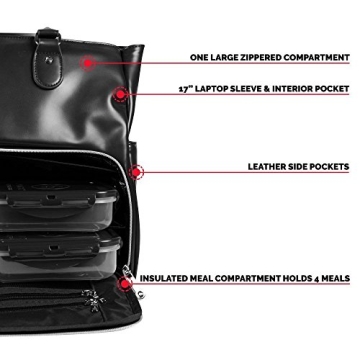 Chic and Functional 6 Pack Fitness Meal Management Tote