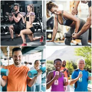 Adjustable Dumbbells Hand Weights Set: Sportneer 1 Pair 0.9-4.5KG (0.9-2.3KG) Fast Adjust Dumbbell Weight 6 In 1 Free Weights Barbells For Women Men Home Gym Workout Exercise Strength Training