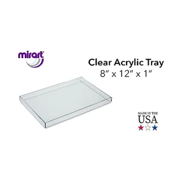 Mirart Clear Acrylic Tray for Stylish Storage Solutions
