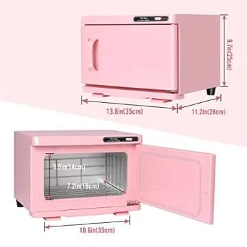 Niuadage Hot Towel Warmer, Towel Warmer Cabinet 8L, Facial Towel Warmer Auto Reheat, Spa Towel Warmer Esthetician,Pink