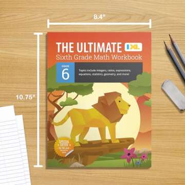 IXL The Ultimate 6th Grade Math Workbooks for Kids