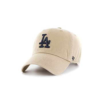 Stylish 47 Brand Los Angeles LA Dodgers Clean Up Dad Hat in Khaki