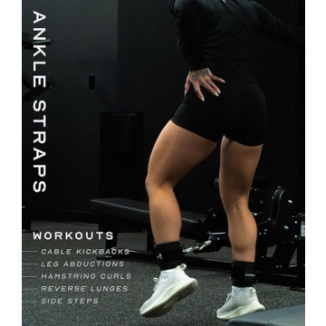 Gymreapers Ankle Straps for Cable Machines and Glute Workouts