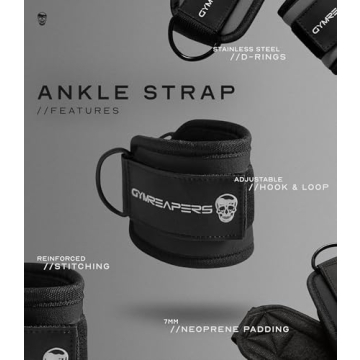 Gymreapers Ankle Straps for Cable Machines and Glute Workouts