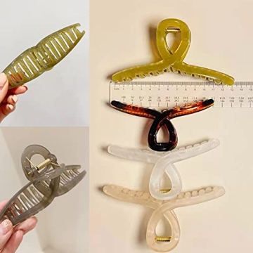 Big Hair Claw Clips for Thick Hair - 4 Color Set