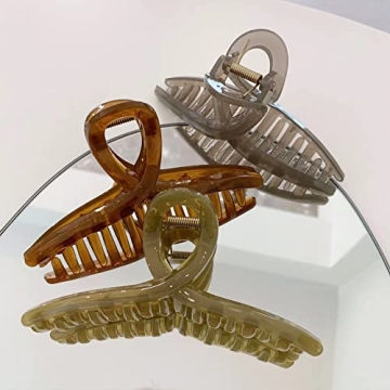 Big Hair Claw Clips for Thick Hair - 4 Color Set