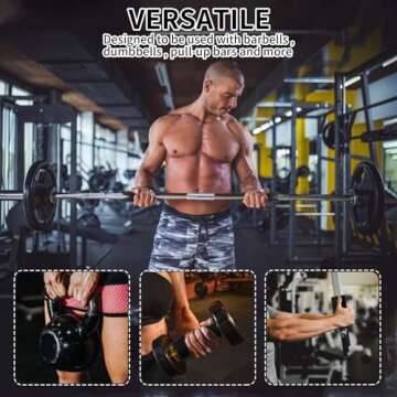 Prasacco Gym Grips: No-Sweat Weight Lifting Pads for All