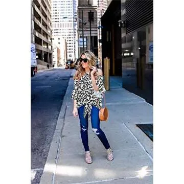 Chuanqi Women's Stylish Cold Shoulder Boho Blouse