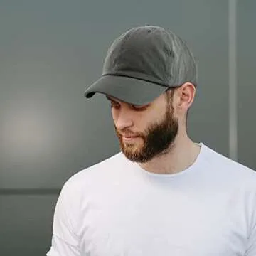 Oversize Cotton Dad Hat for Big Heads - Trendy Apparel