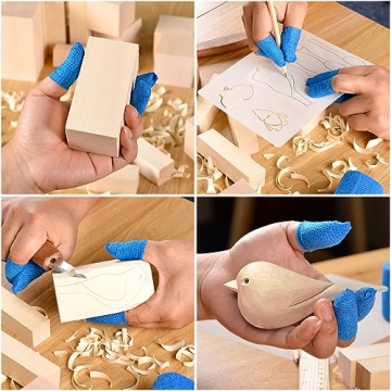 25 PCS Whittling Wood Blocks Carving Kit for All Ages
