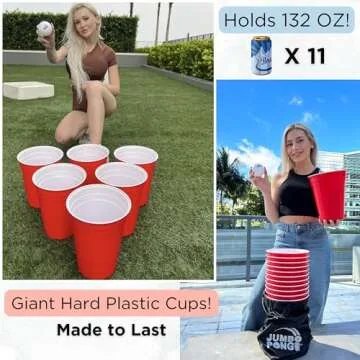 Jumbo Pong Giant Yard Games for Outdoor Fun and Parties